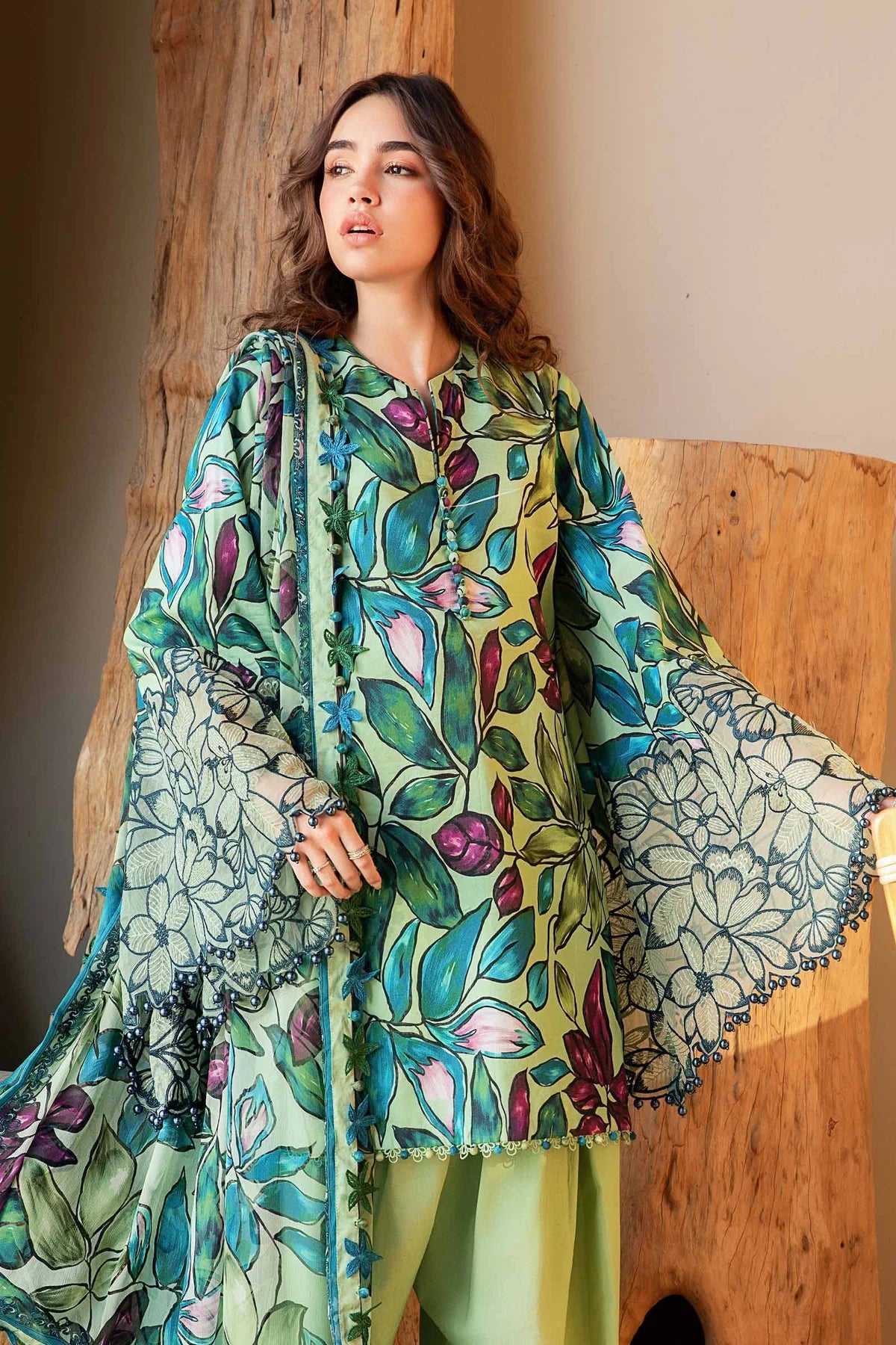 3 Piece Unstitched Lawn Suit | MPT-2505-B