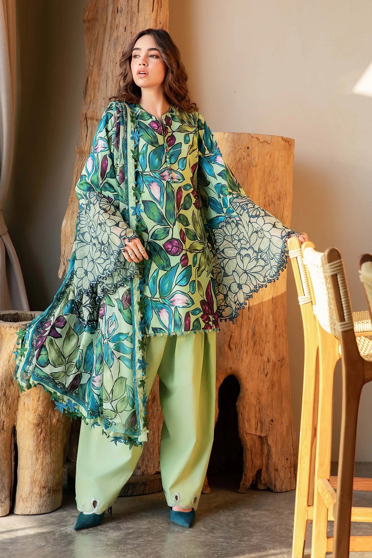 3 Piece Unstitched Lawn Suit | MPT-2505-B