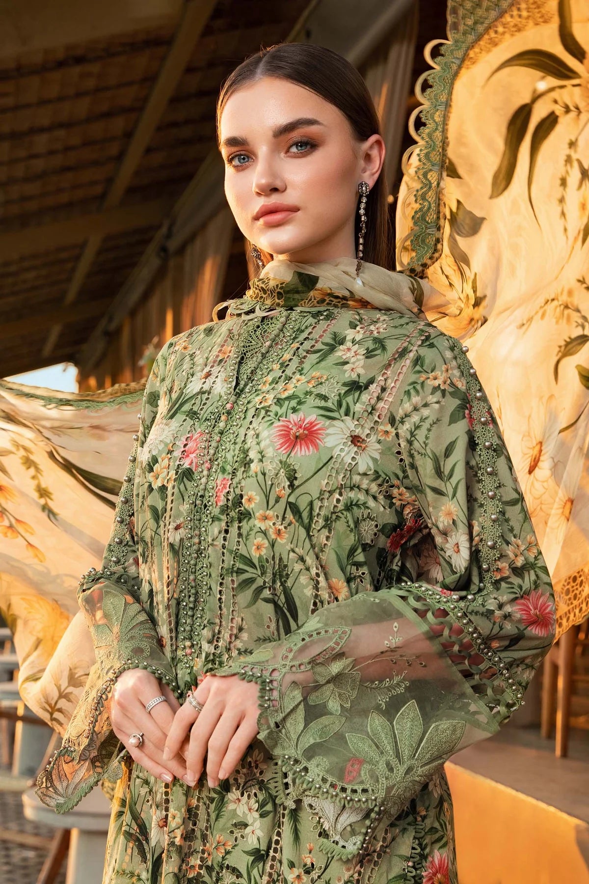 3 Piece Unstitched Lawn Suit | MPT-2508-B