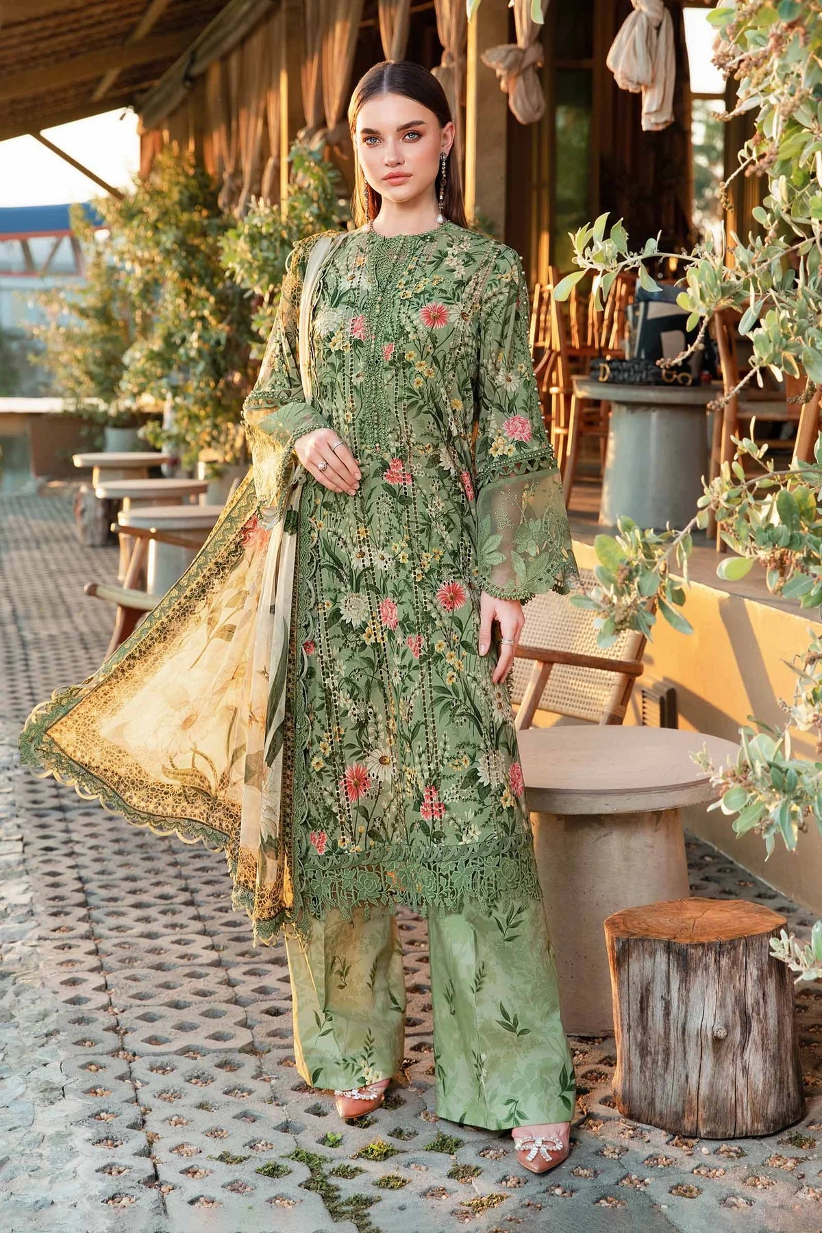 3 Piece Unstitched Lawn Suit | MPT-2508-B