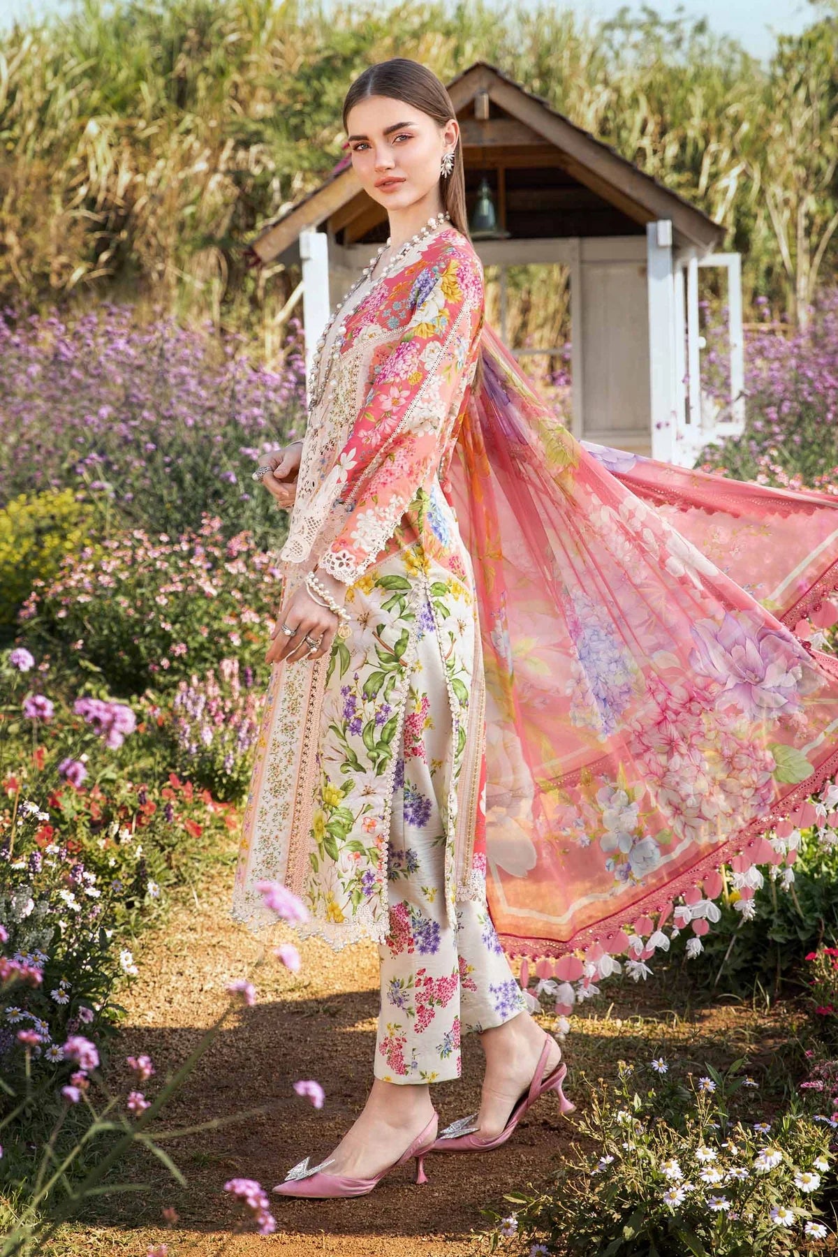 3 Piece Unstitched Lawn Suit | MPT-2509-B