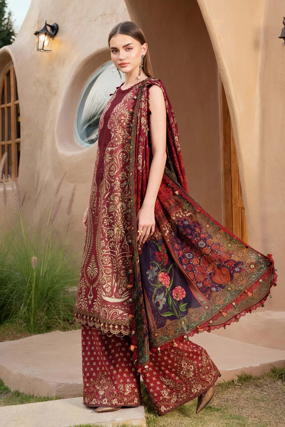 3 Piece Unstitched Lawn Suit | MPT-2512-A