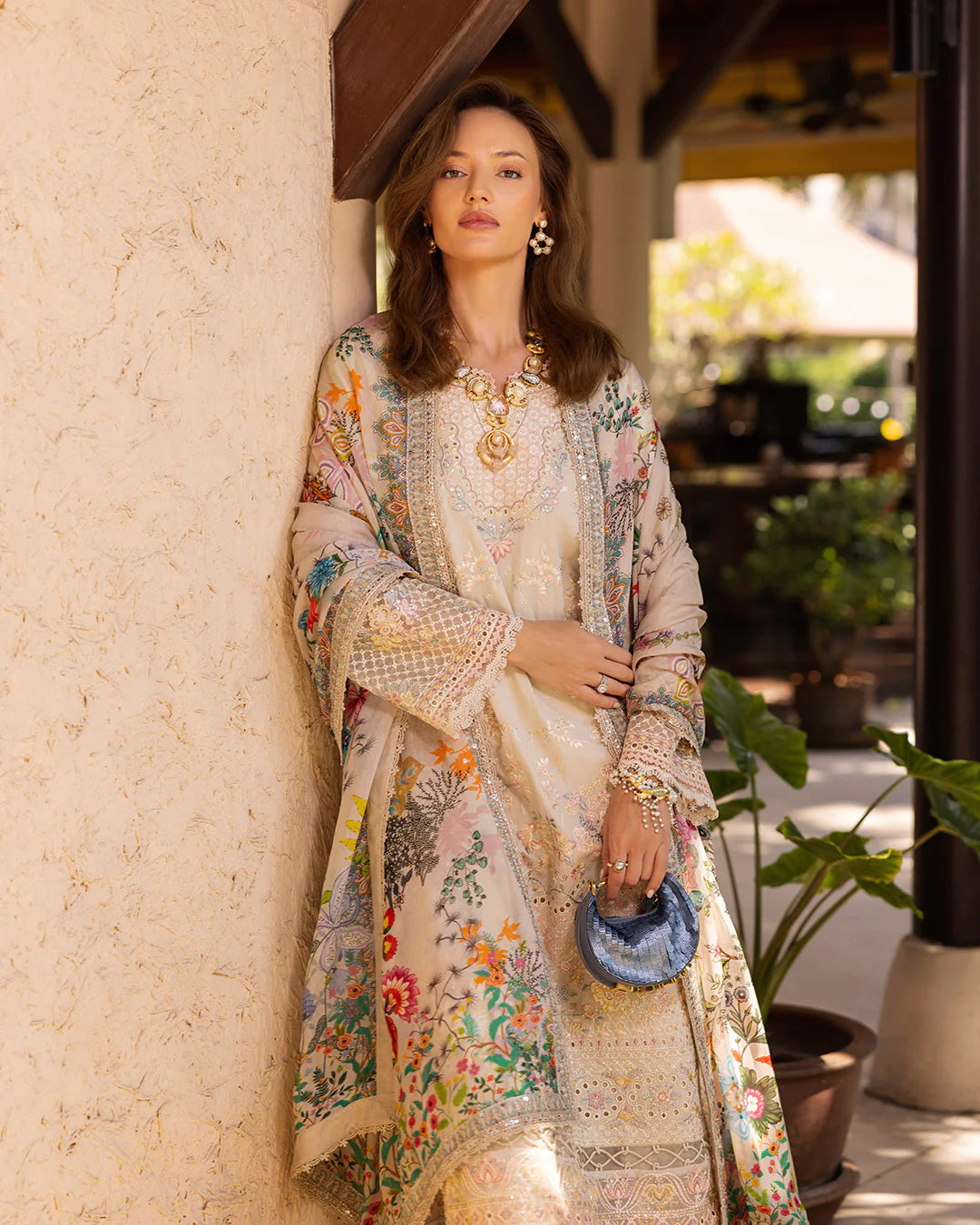 Faiza Saqlain 3 Piece Unstitched Luxury Lawn Suit - Delilah | SML