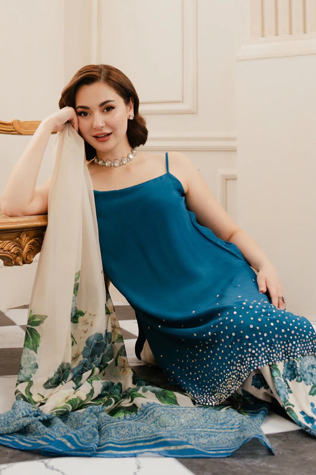 Lulusar Silk Digital Printed Suit - SBC