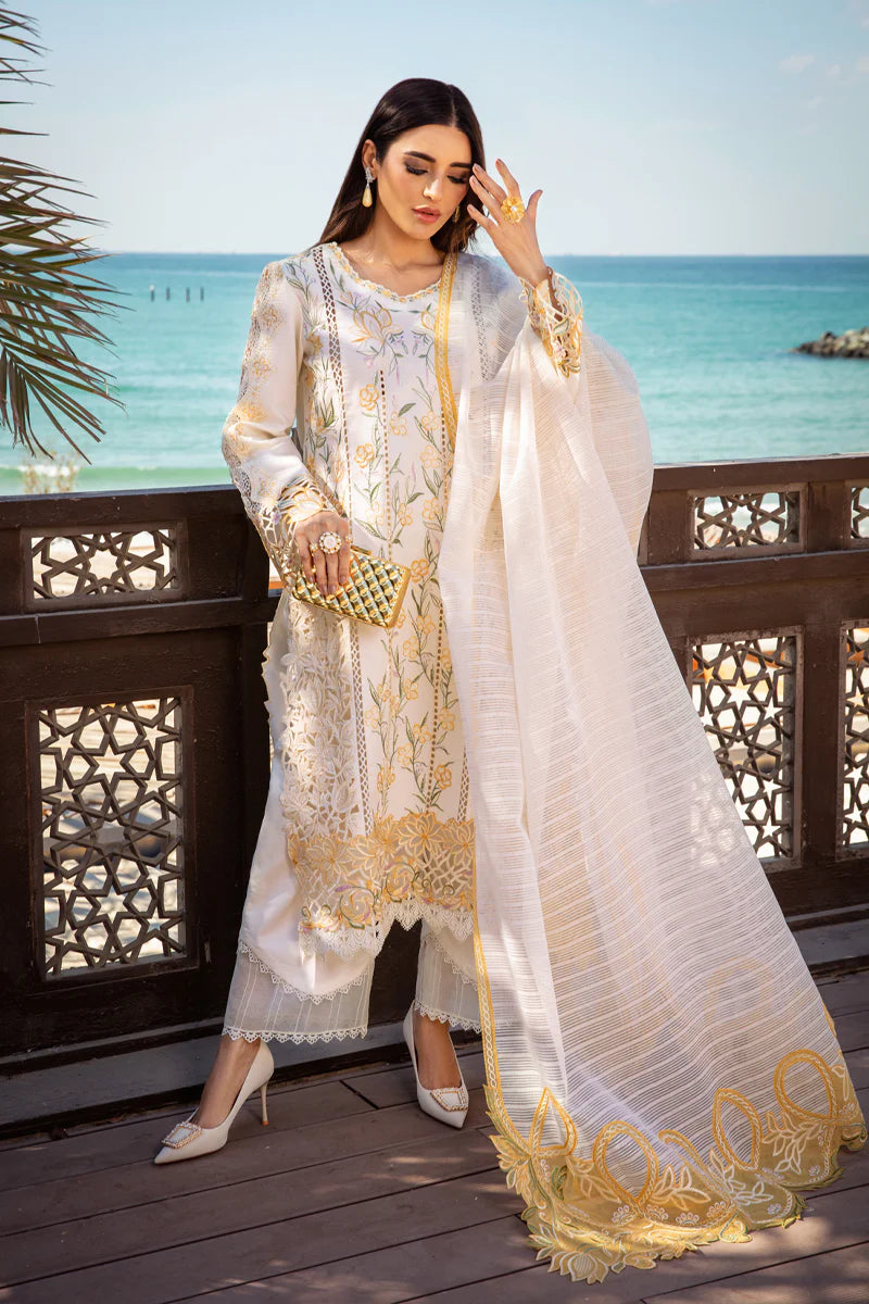 Rang Rasiya 3 Piece Unstitched Embroidered Lawn Suit Norah | SML