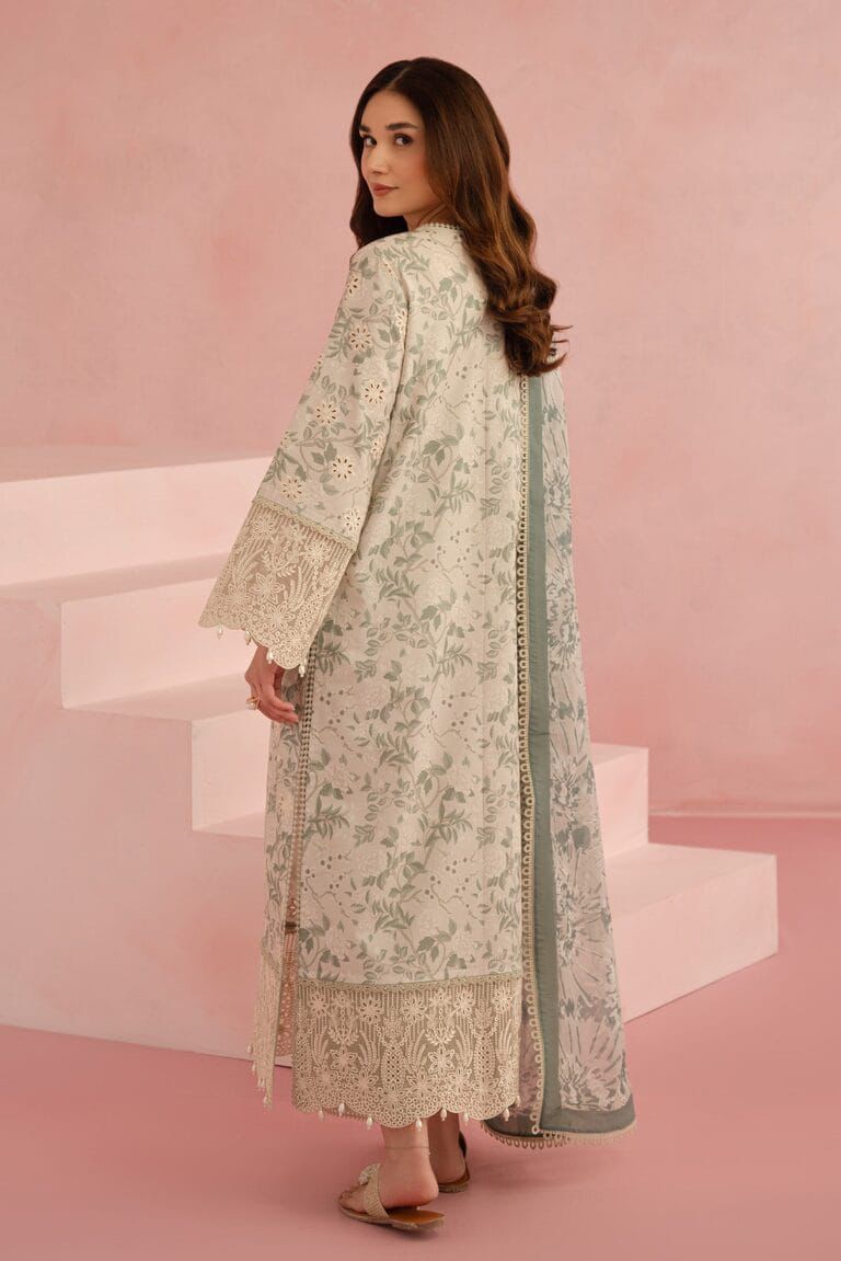 Iznik Embroidered Lawn Unstitched Suit Kylon AL-25 - SBC