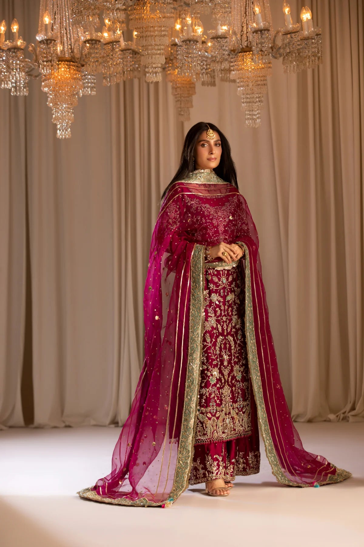 Tabyaa Unstitched Embellished Suit | Tabeer | SLC