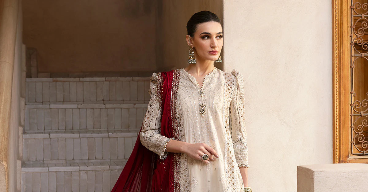 3 Piece Unstitched Embroidered Lawn Suit | D-2511-B | SML