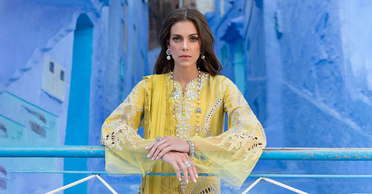 3 Piece Unstitched Embroidered Lawn Suit | D-2512-A | SML
