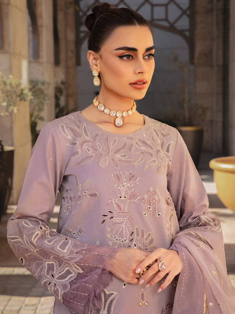 Rang Rasiya 3 Piece Embroidered Unstitched Lawn Suit - D-14 PRISA | SML