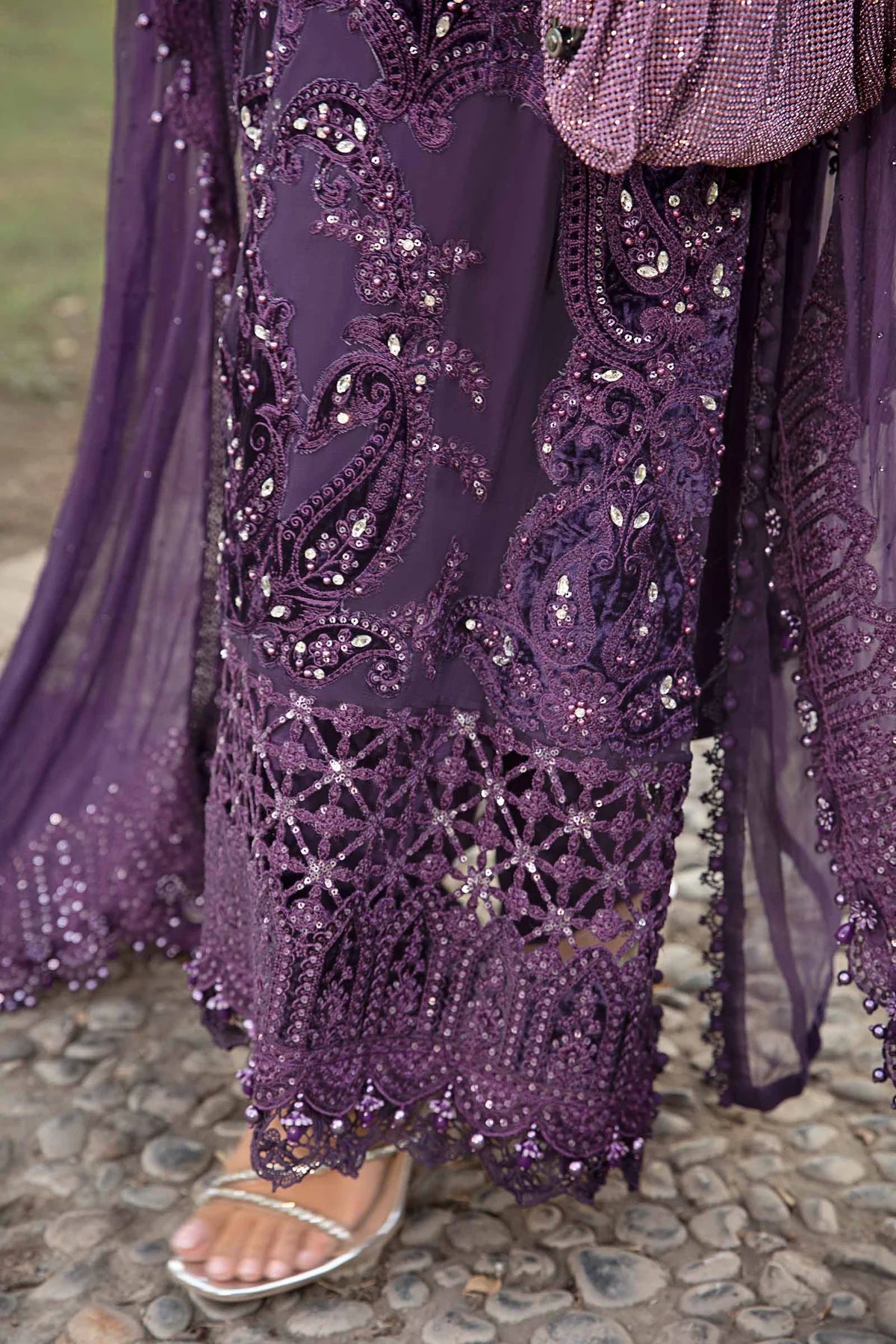 Unstitched Embroidered Chiffon Suit | MPC-24-102 | SLC
