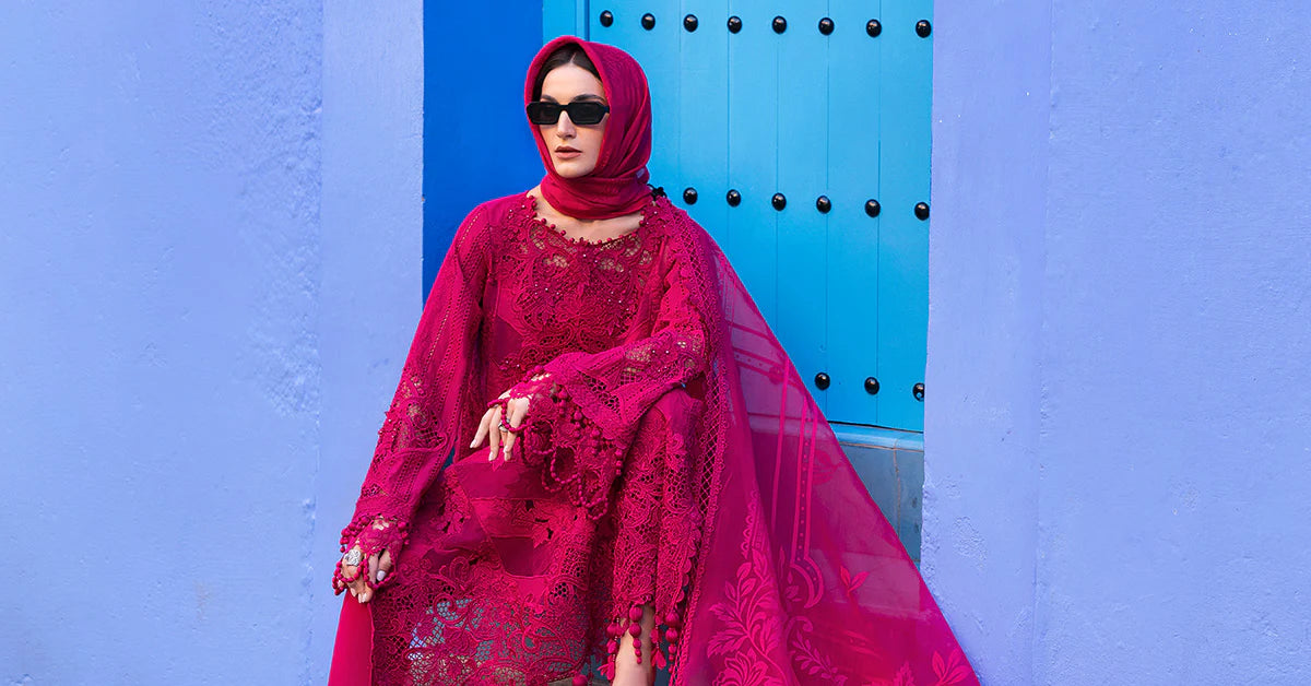 3 Piece Unstitched Embroidered Lawn Suit | D-2508-A | SML