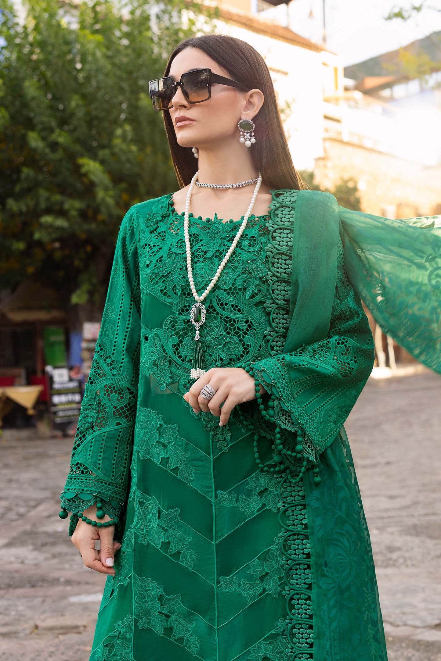 3 Piece Unstitched Embroidered Lawn Suit | D-2508-B | SML