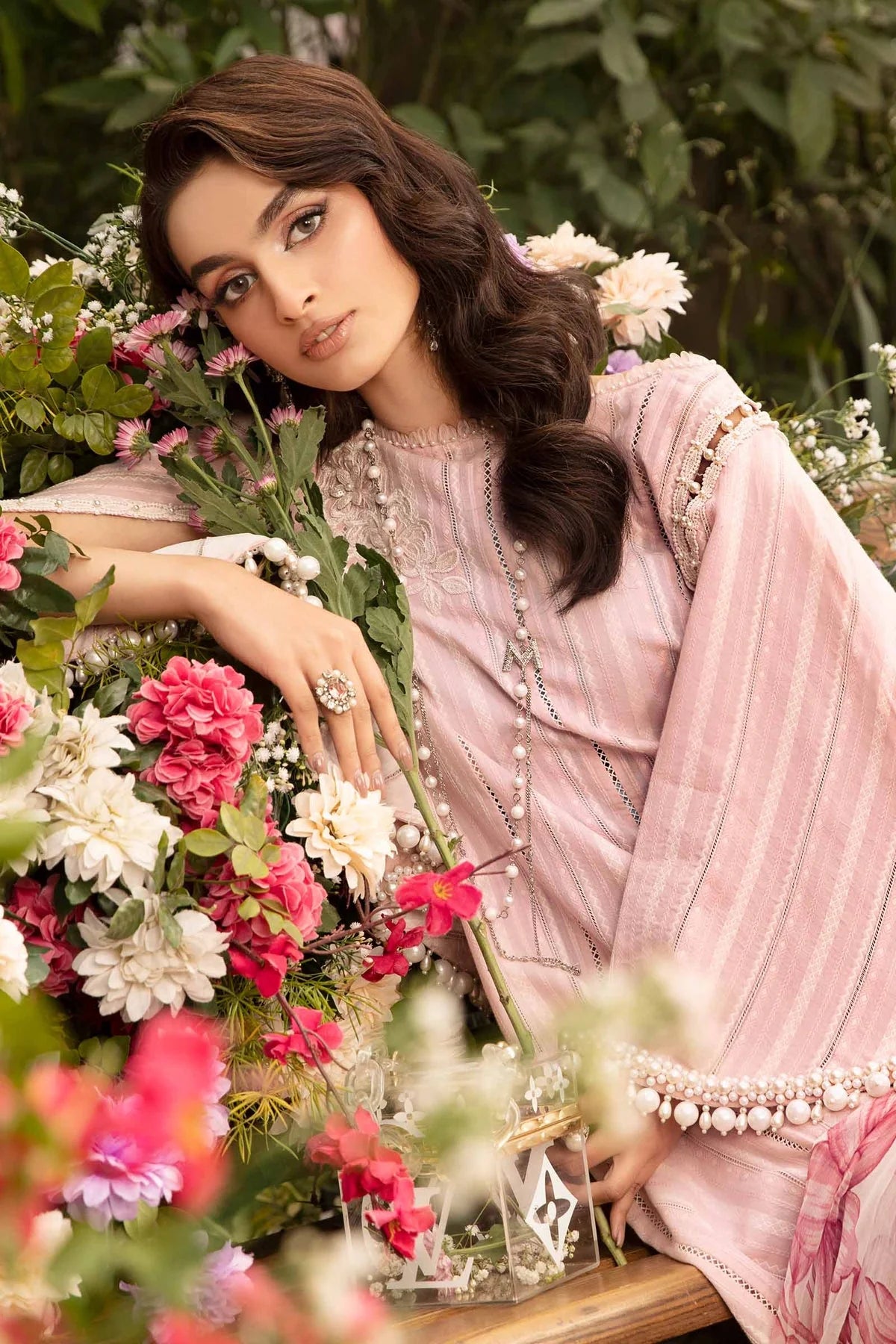 3 Piece Unstitched suit| MPT-2109-B