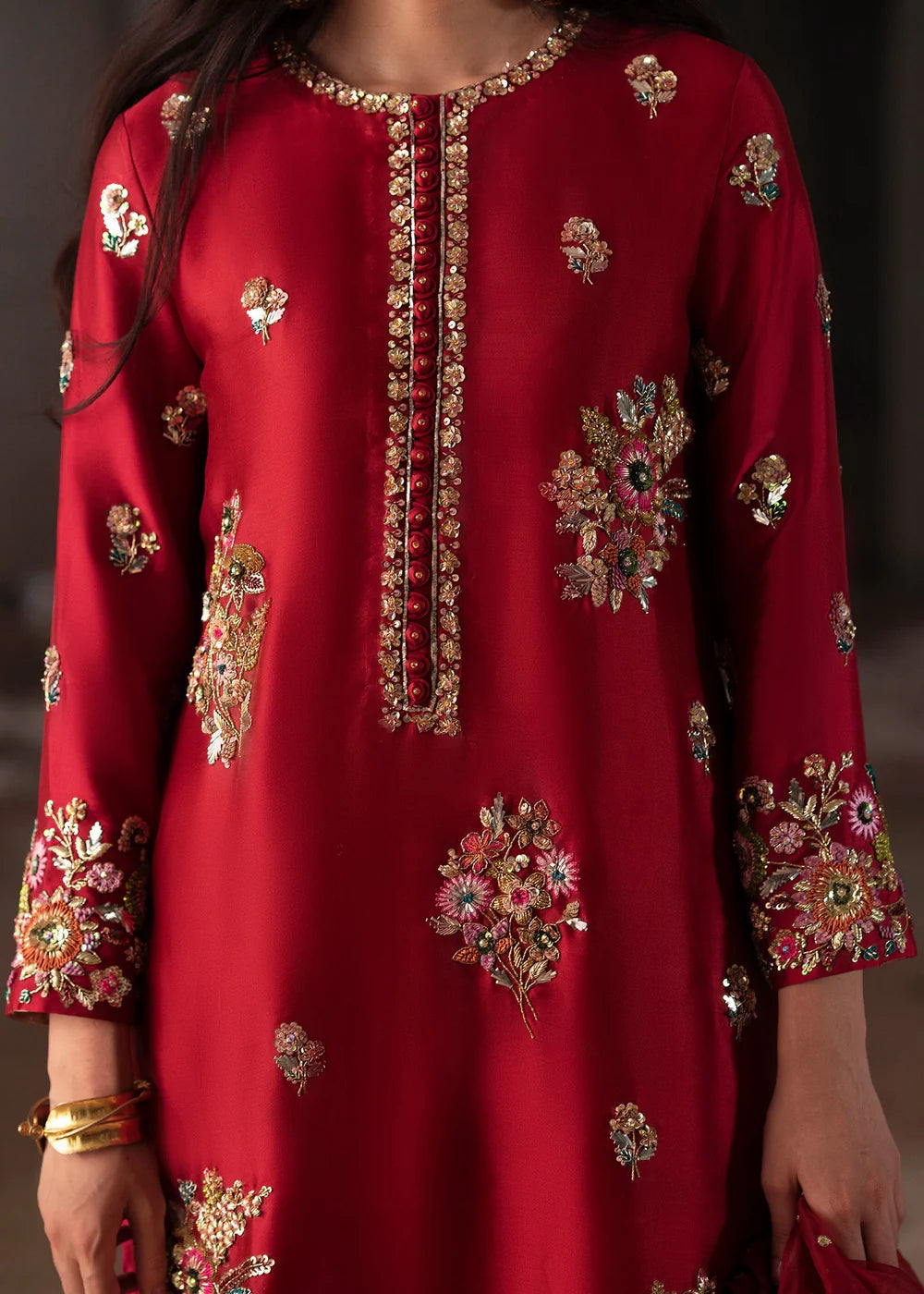 Souchaj Unstitched Embellished Suit | Rosée | SLC