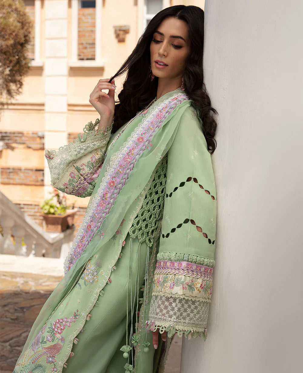 Republic 3 Piece Embroidered Unstitched Suit - Aurélie (D7-A) | SML