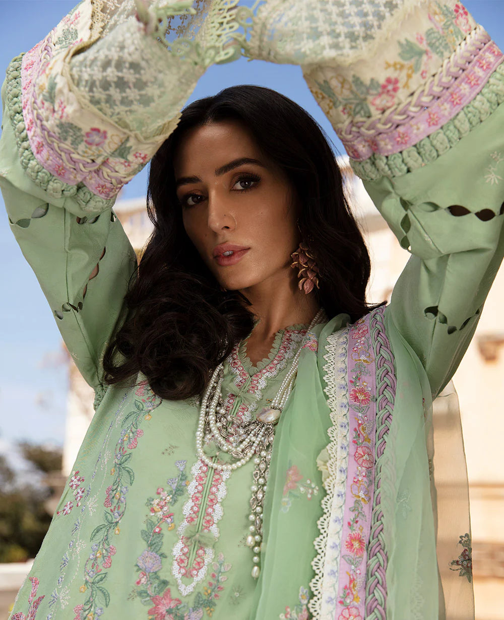 Republic 3 Piece Embroidered Unstitched Suit - Aurélie (D7-A) | SML