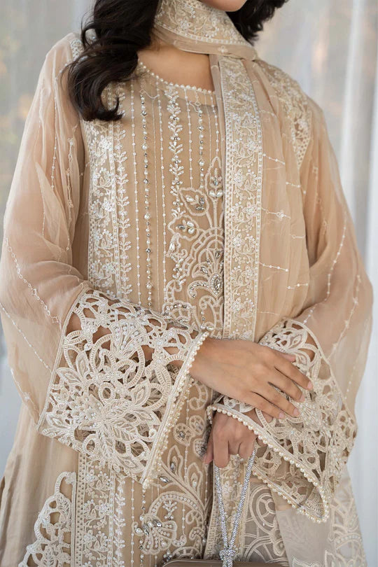 Maria.B. 3 Piece Embroidered Chiffon Suit | SF-EF24-67 - SFC