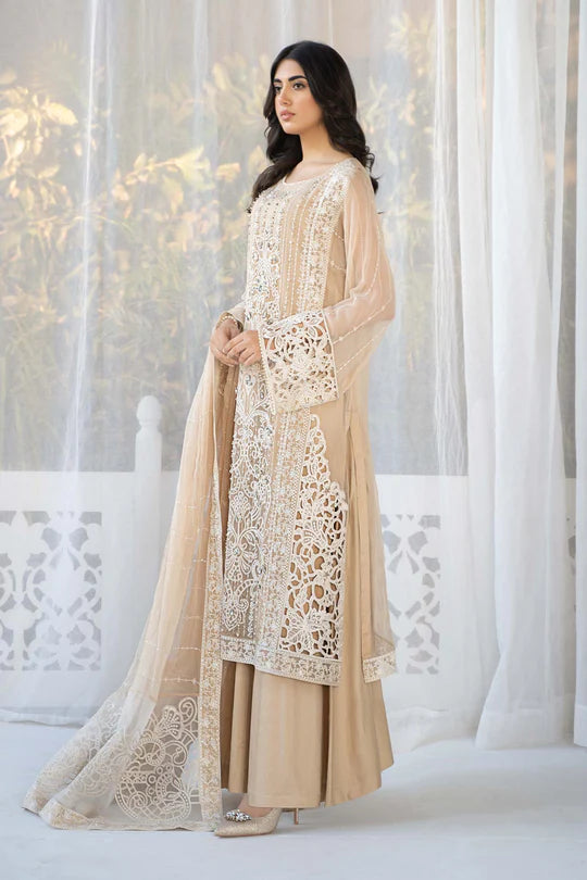 Maria.B. 3 Piece Embroidered Chiffon Suit | SF-EF24-67 - SFC