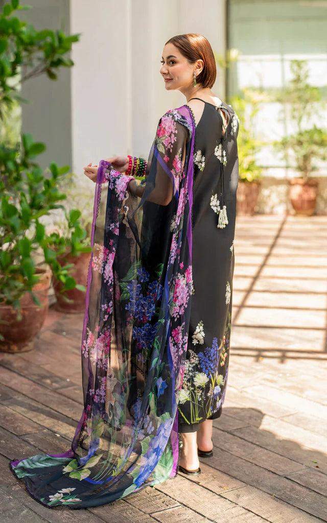 Asifa Nabeel 3 Piece Unstitched Suit - SBC