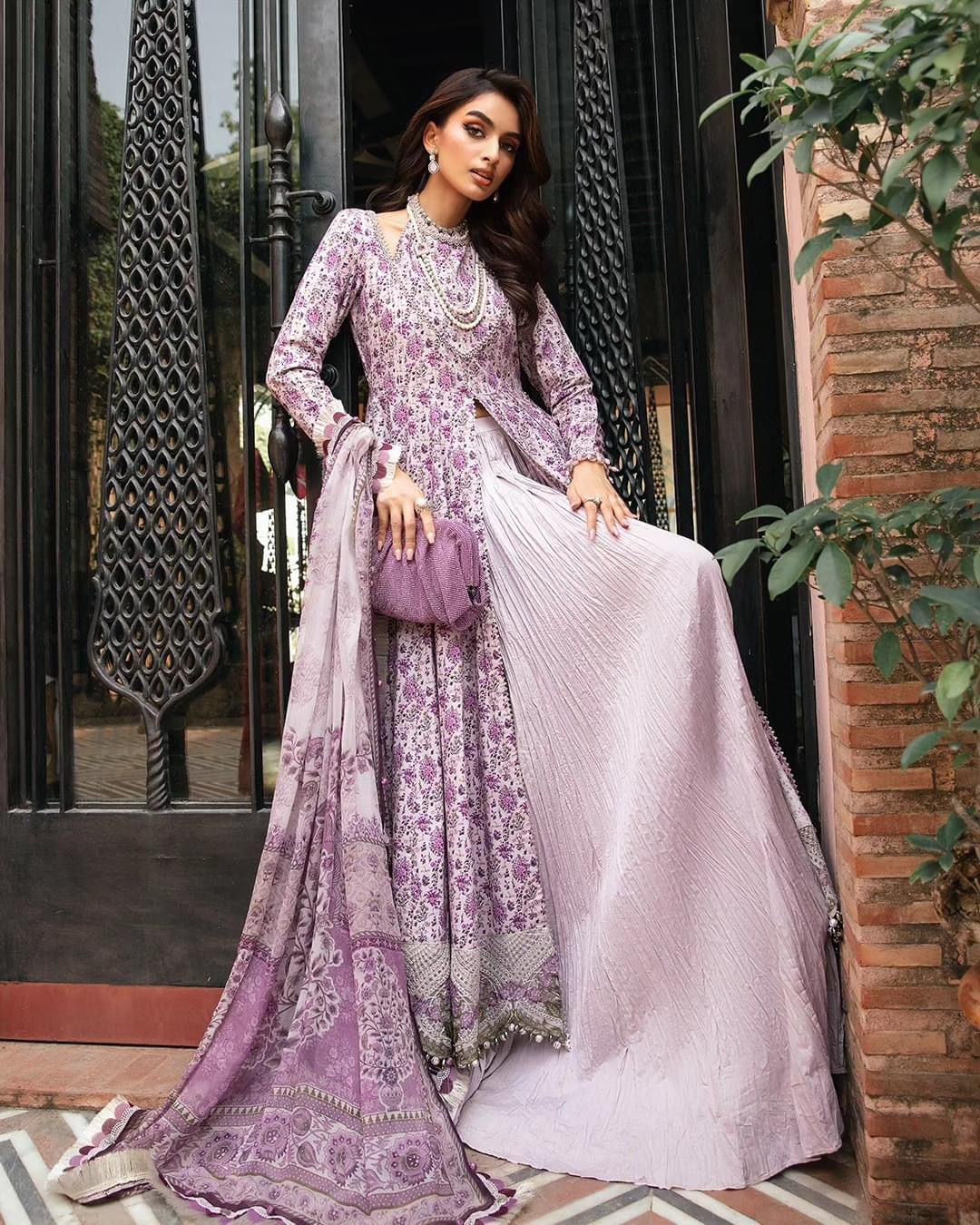 3 Piece Unstitched suit| MPT-2207-B