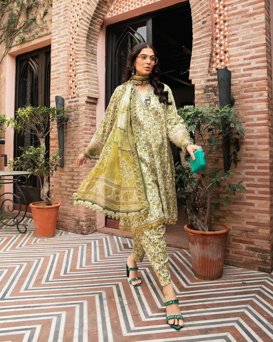 3 Piece Unstitched suit| MPT-2207-A