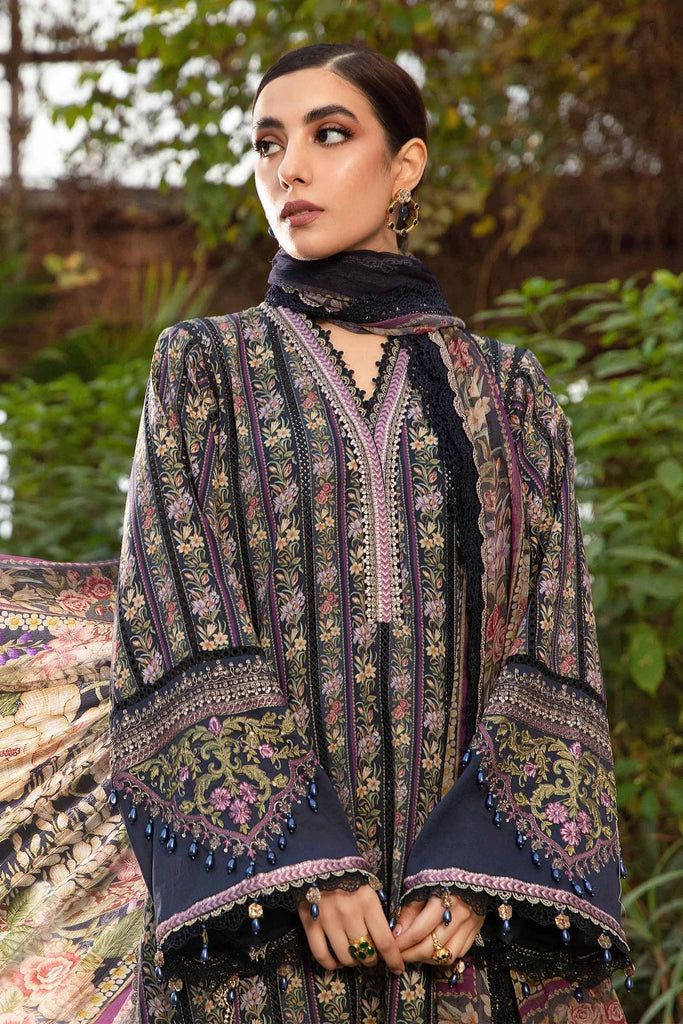 3 Piece Unstitched suit | MPT-2107-B