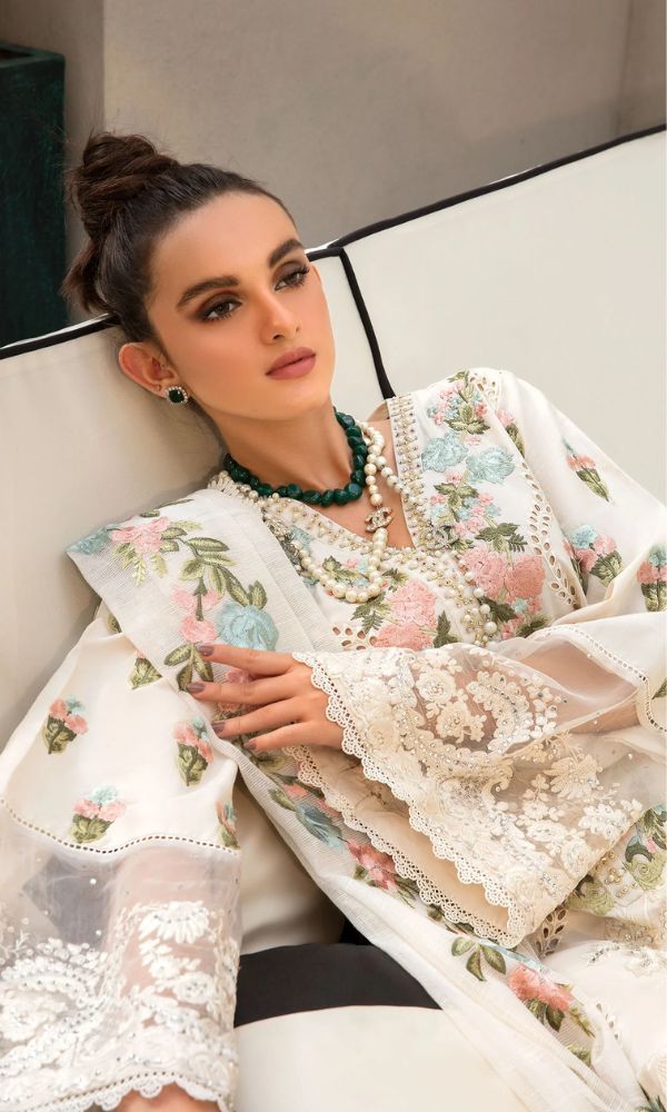 Crimson Luxury Lawn Unstitched Suit - SBC