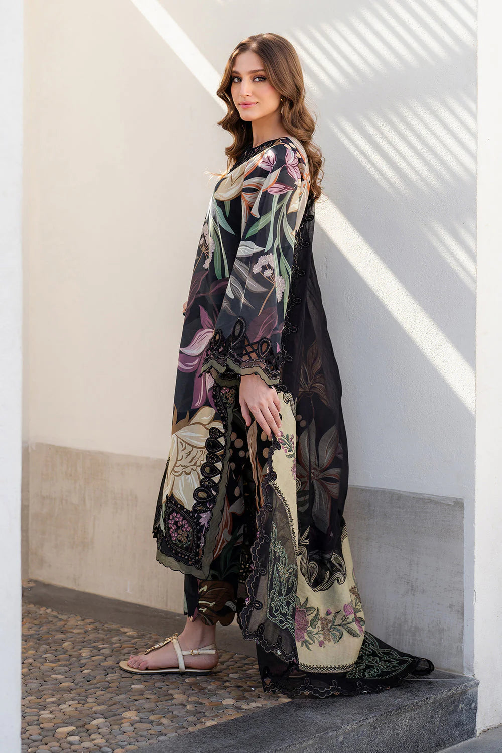 Baroque Embroidered Lawn Unstitched Suit SF-4090 - SBC