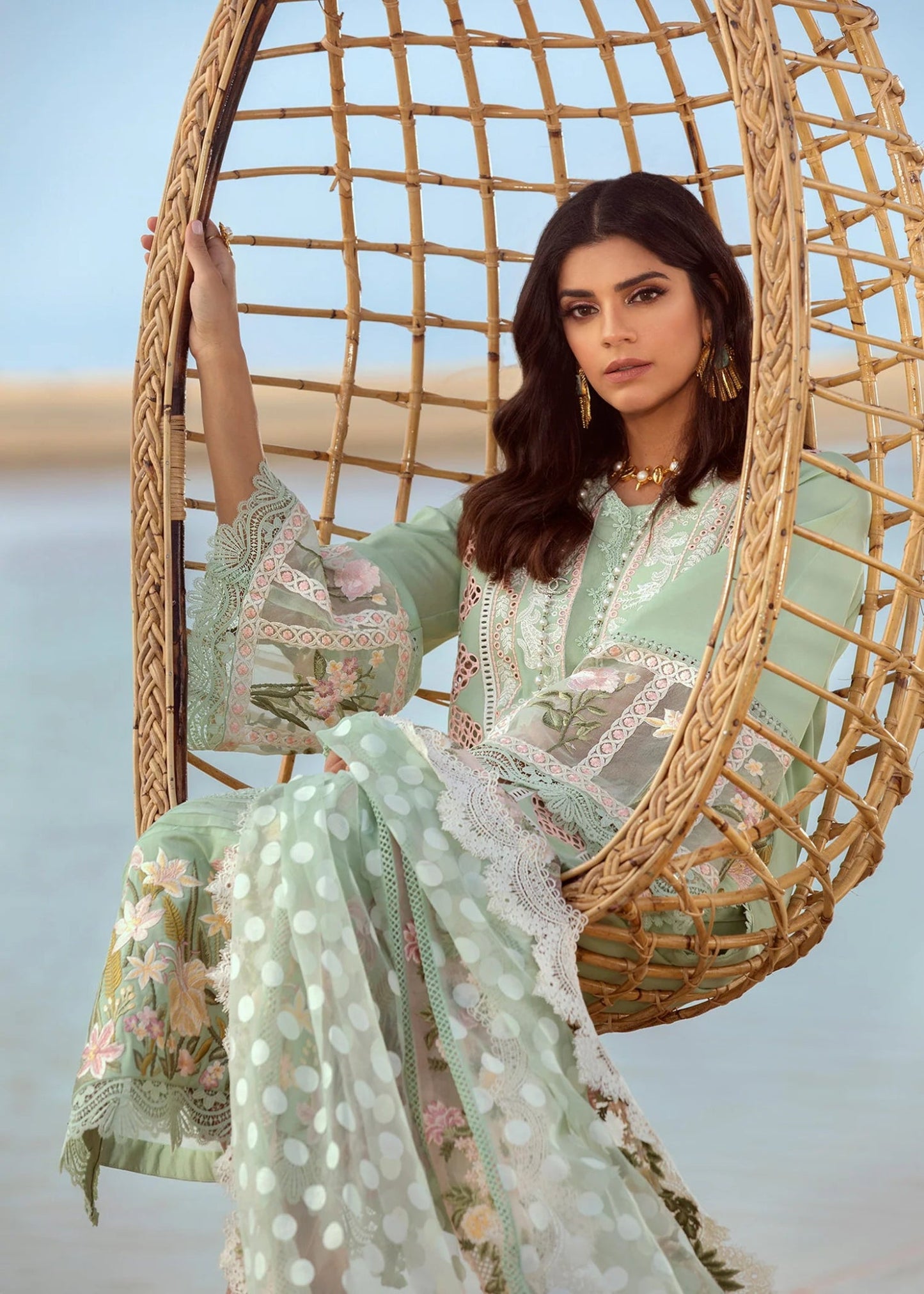 Crimson Luxury Lawn Unstitched Suit - SBC