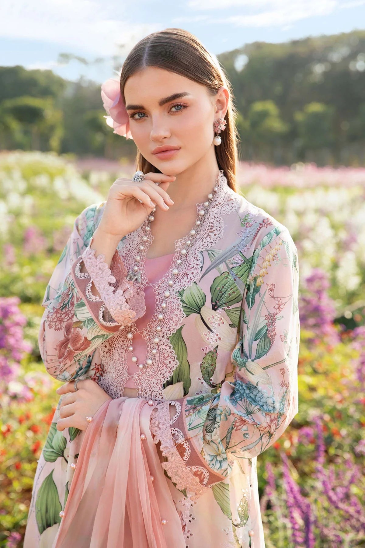 3 Piece Unstitched Lawn Suit | MPT-2502-A