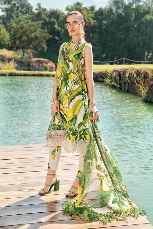3 Piece Unstitched Lawn Suit | MPT-2503-A