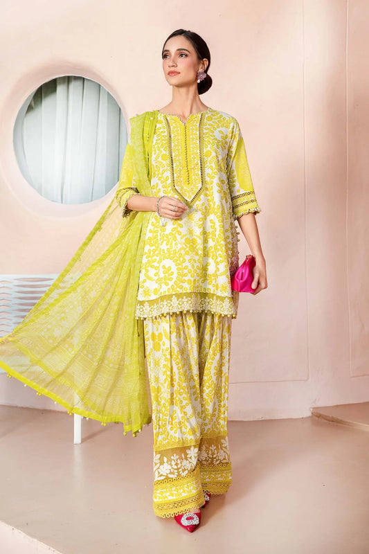 3 Piece Unstitched Lawn Suit | MPT-2504-A