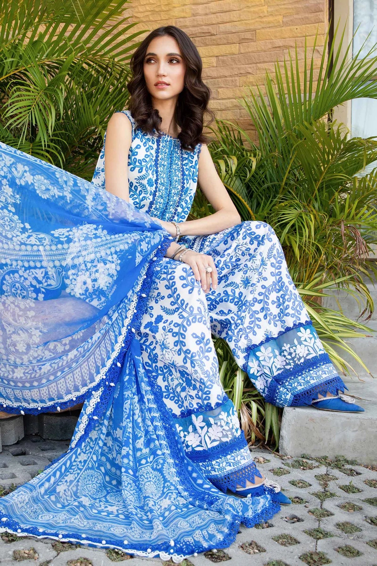 3 Piece Unstitched Lawn Suit | MPT-2504-B