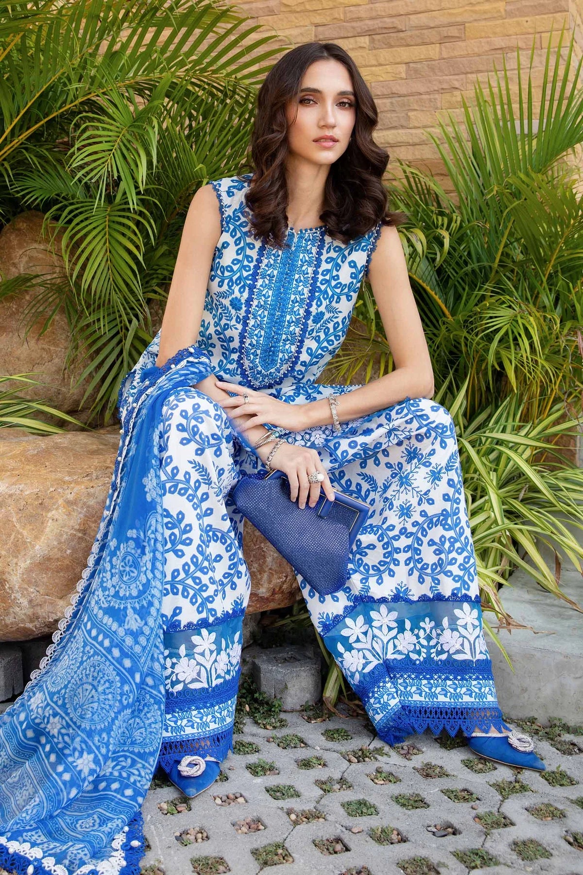 3 Piece Unstitched Lawn Suit | MPT-2504-B