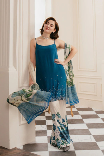 Lulusar Silk Digital Printed Suit - SBC