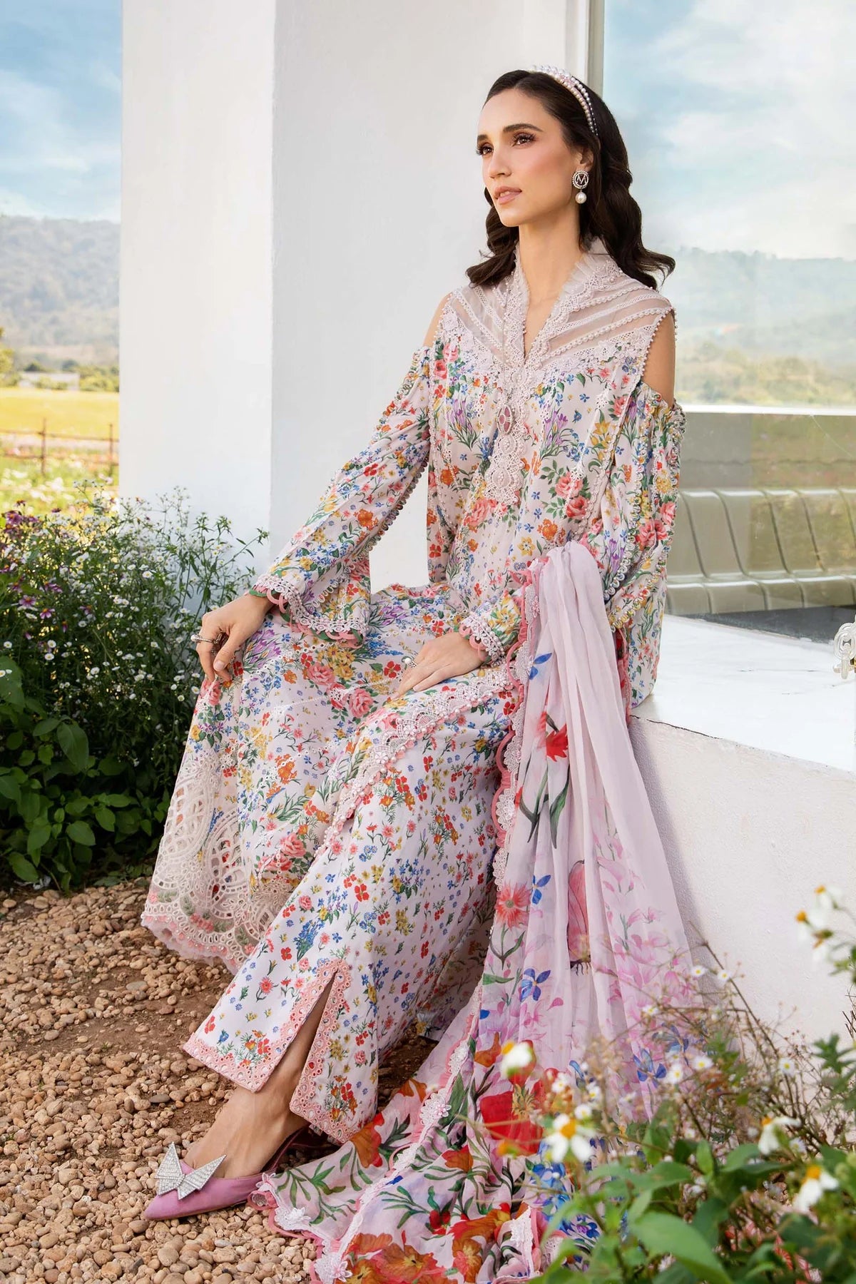 3 Piece Unstitched Lawn Suit | MPT-2507-A