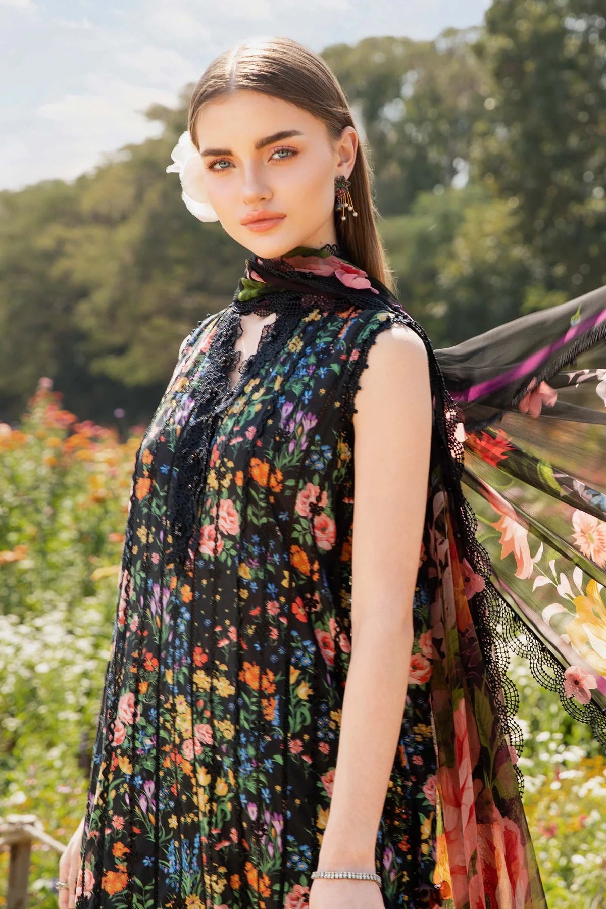 3 Piece Unstitched Lawn Suit | MPT-2507-B
