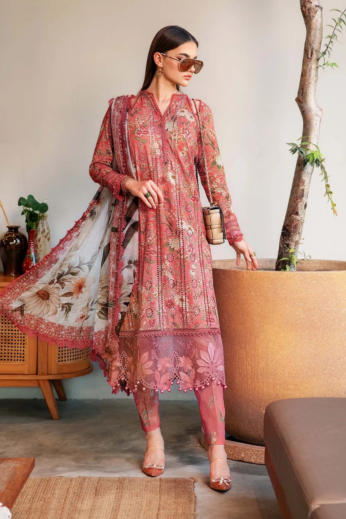 3 Piece Unstitched Lawn Suit | MPT-2508-A