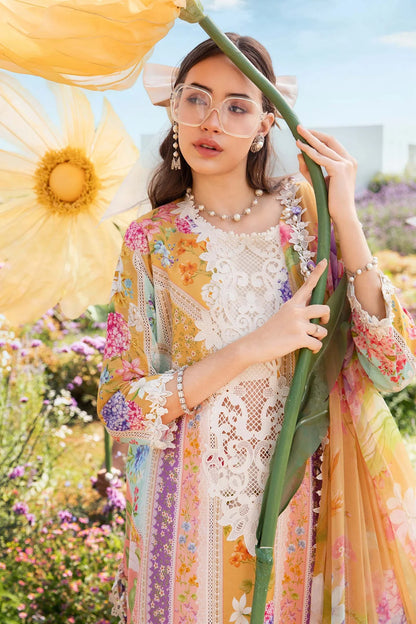 3 Piece Unstitched Lawn Suit | MPT-2509-A