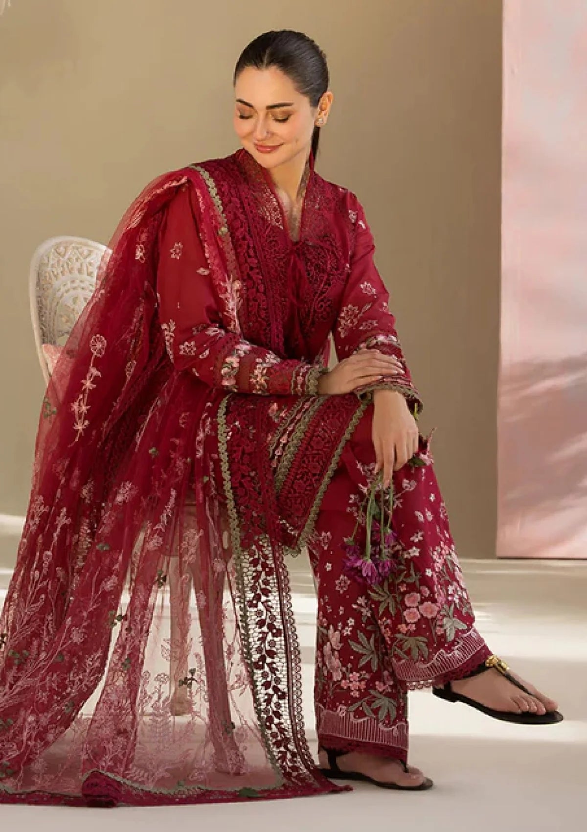Sobia Nazir 3 Piece Unstitched Suit - Luxury Lawn 25 | SNLL#14A | SML