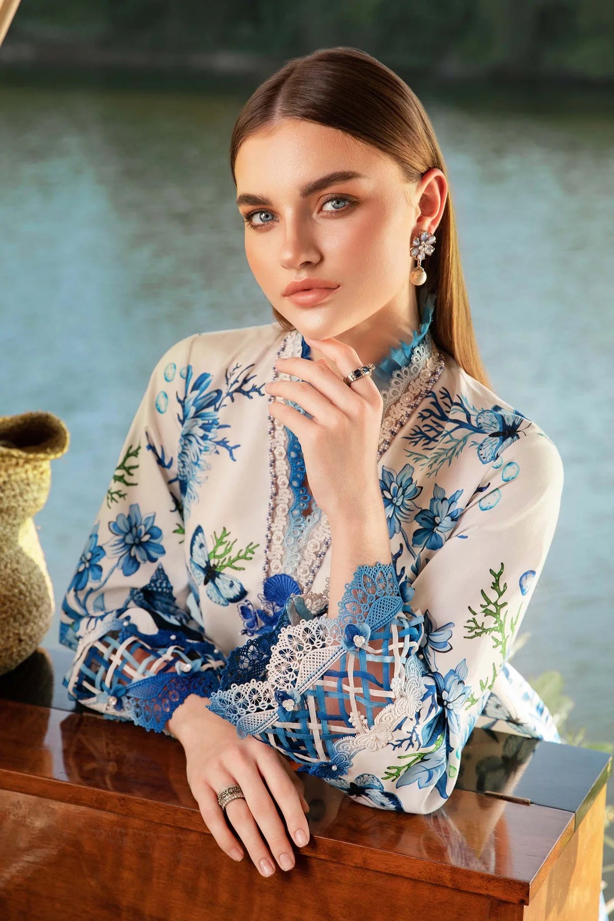 3 Piece Unstitched Lawn Suit | MPT-2510-B