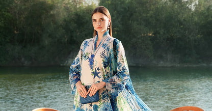 3 Piece Unstitched Lawn Suit | MPT-2510-B
