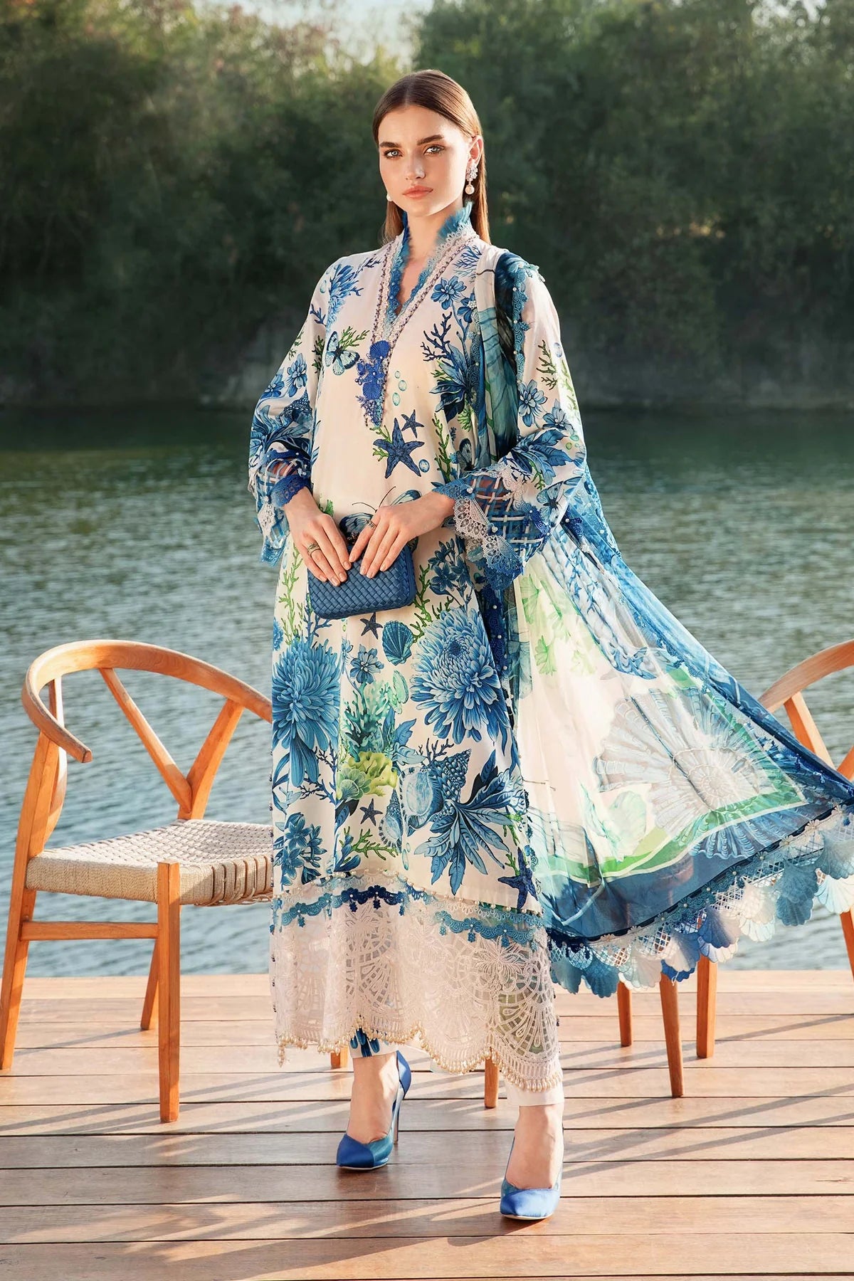 3 Piece Unstitched Lawn Suit | MPT-2510-B