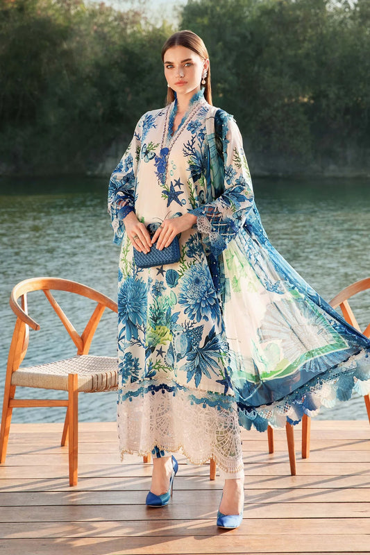 3 Piece Unstitched Lawn Suit | MPT-2510-B