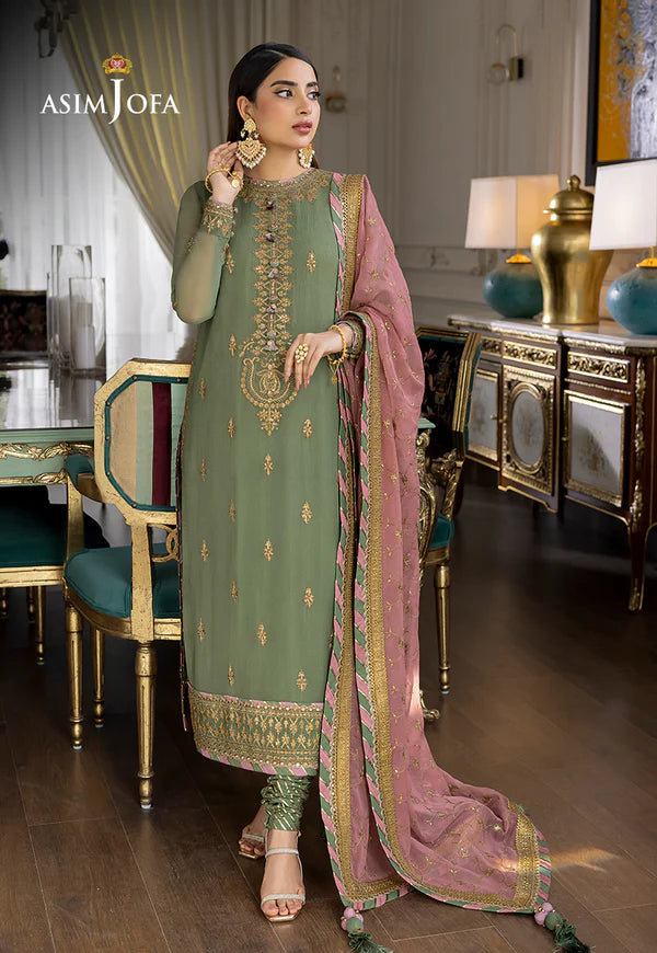 ASIM JOFA AJJM-19 EMBROIDERED CHIFFON - SFC