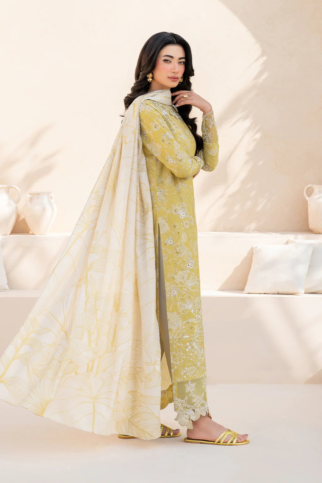 Iznik EFL-08 Embroidered Lawn Unstitched Suit- SBC