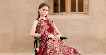 3 Piece Unstitched Lawn Suit | MPT-2512-A