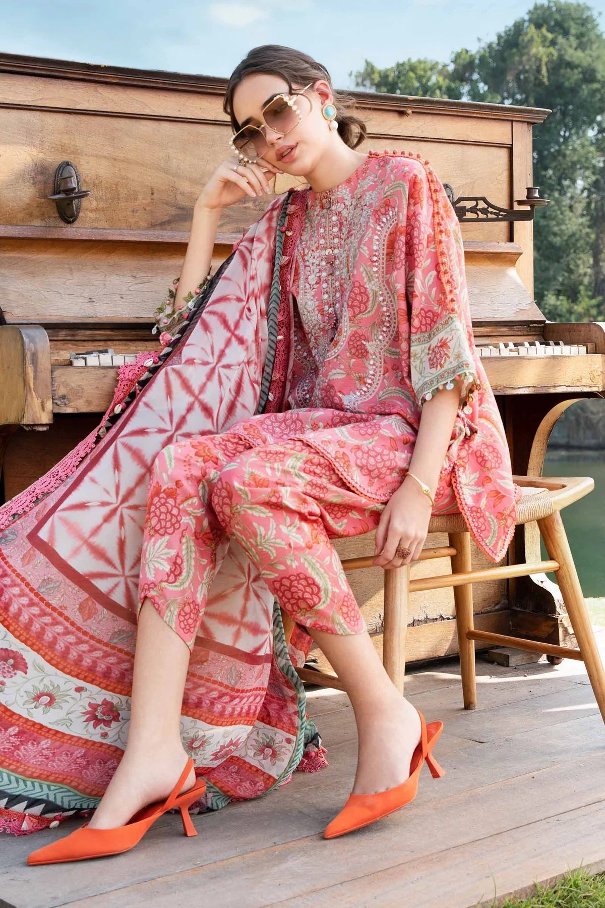 3 Piece Unstitched Lawn Suit | MPT-2513-A