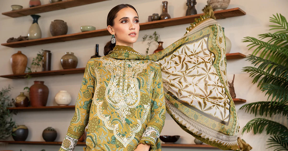 3 Piece Unstitched Lawn Suit | MPT-2513-B